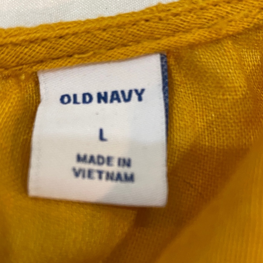 Cotton/Linen Old Navy Wrap Blouse - Picture 5 of 6